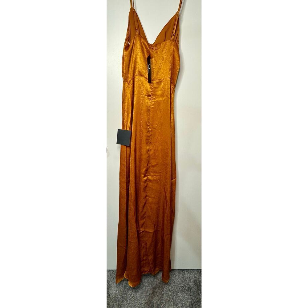 Lulus long formal gown in burnt orange Size XXSmall - Picture 2 of 2